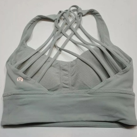 Lululemon Free to Be Bra Wild Long Line Jade Grey (7) - Picture 10 of 16